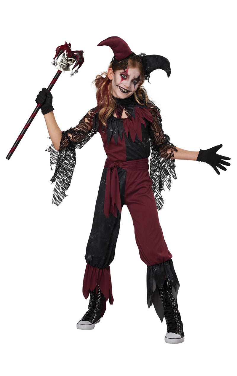 Kids Psycho Jester Costume - Fancydress.com