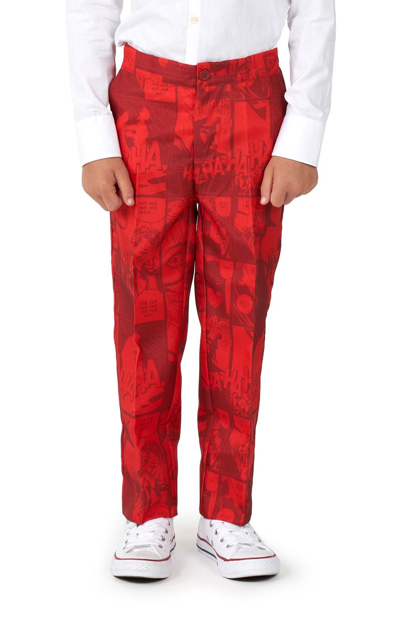 Kids Scarlet Joker Suit - Opposuit - Fancydress.com