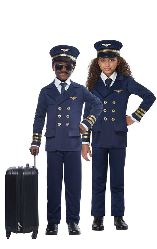 Kids Unisex Airplane Pilot Costume - Fancydress.com