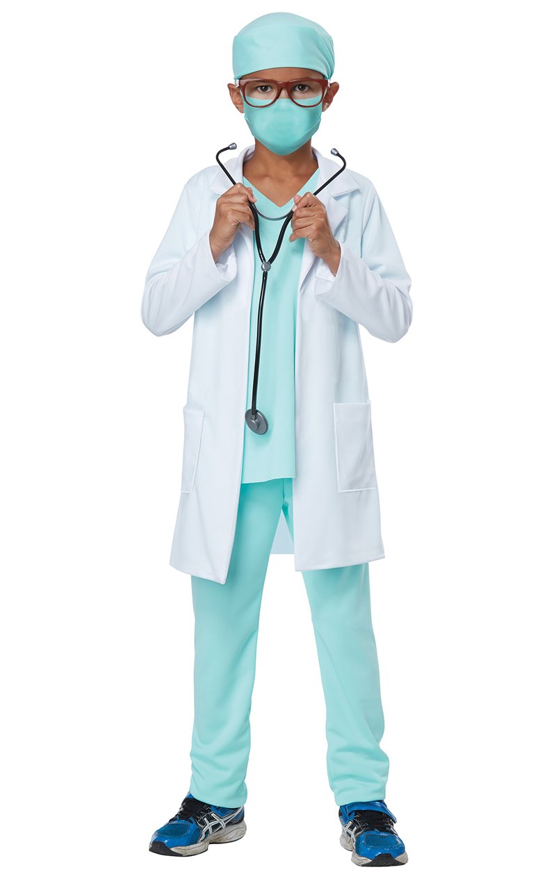 Buy Baby & Sons Fancy Dress Doctor Coat dress for Kids | Doctor Lab Coat  Costumes for boys & girls | Community Helpers Doctor Coat with Stethoscope,  Injections & Masks (3-4 Years,