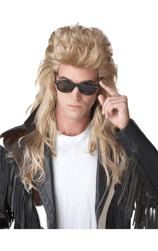 Light Blonde Long Mullet Wig - Fancydress.com