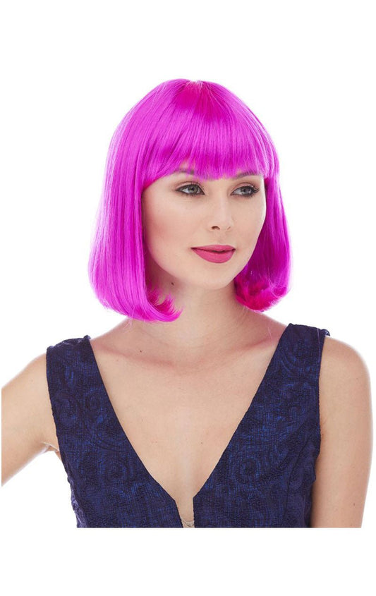 Magenta Cindy Wig - Fancydress.com