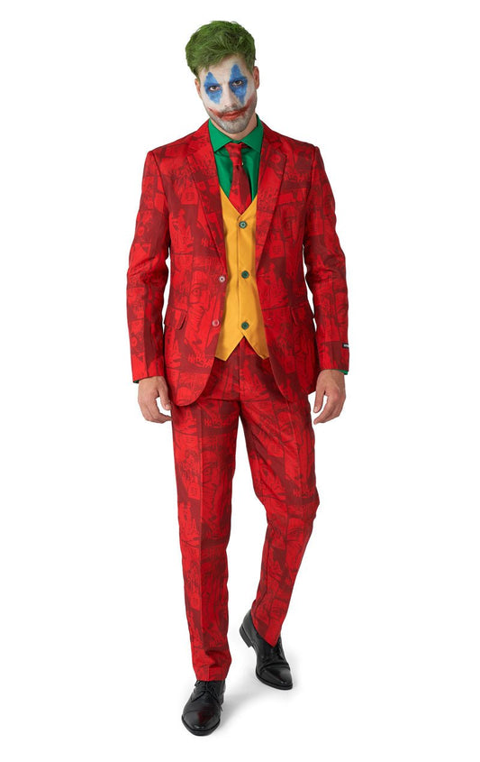 Mens Scarlet Joker Suit - Opposuits - Fancydress.com