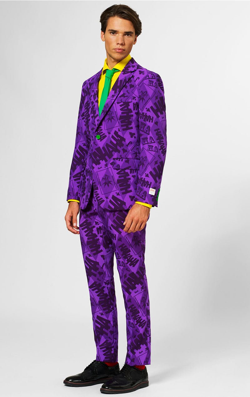 OppoSuits Mens The Joker Purple Suit - fancydress.com
