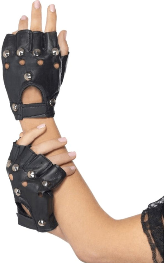 Punk Fingerless Gloves - Fancydress.com