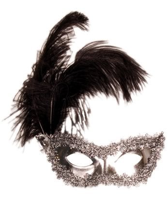 Silver Nights Facepiece - Fancydress.com