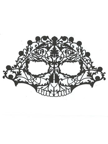 Skull Face Lace - Fancydress.com