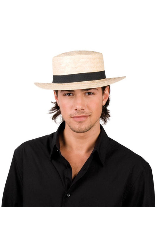 Straw Boater Accessory - Fancydress.com