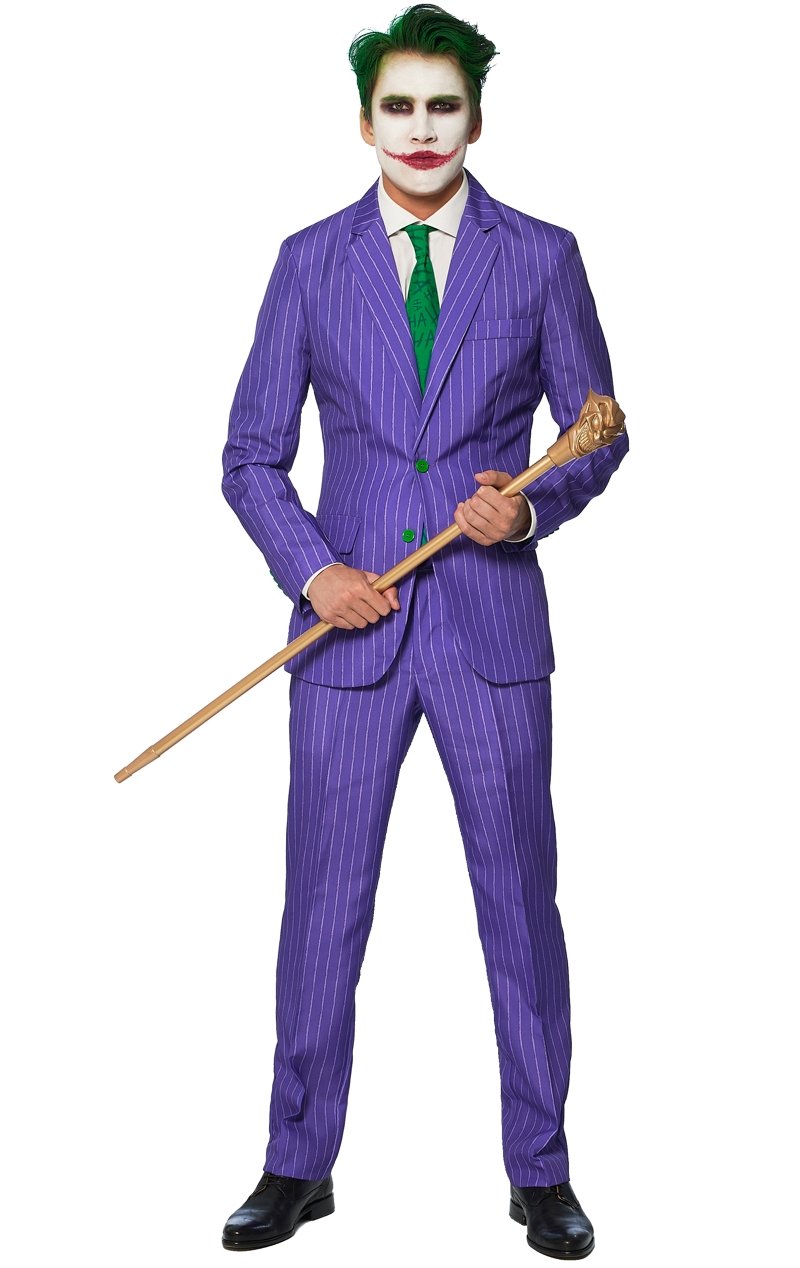 Mens SuitMeister Scarlet The Joker Suit - fancydress.com