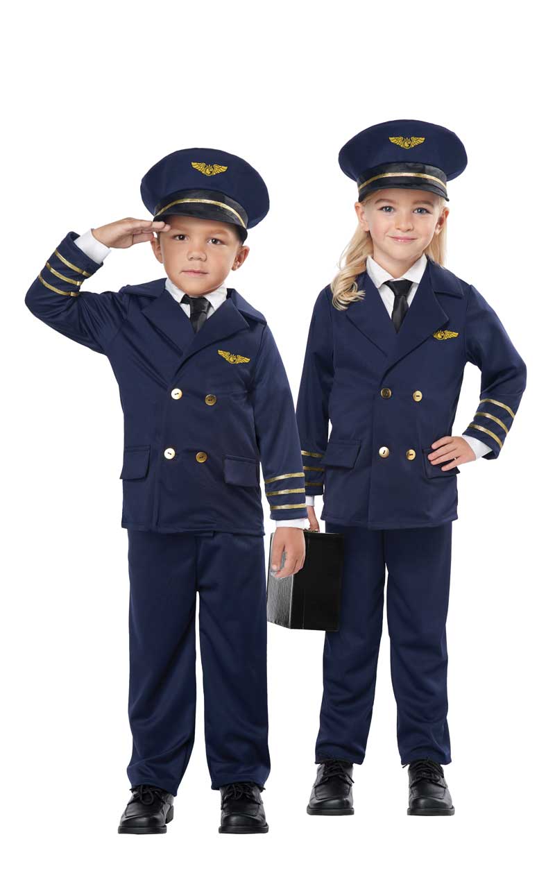 Toddler Unisex Pint-Sized Pilot Costume - Fancydress.com