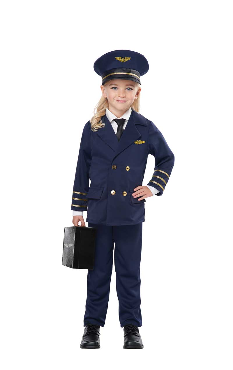 Toddler Unisex Pint-Sized Pilot Costume - Fancydress.com