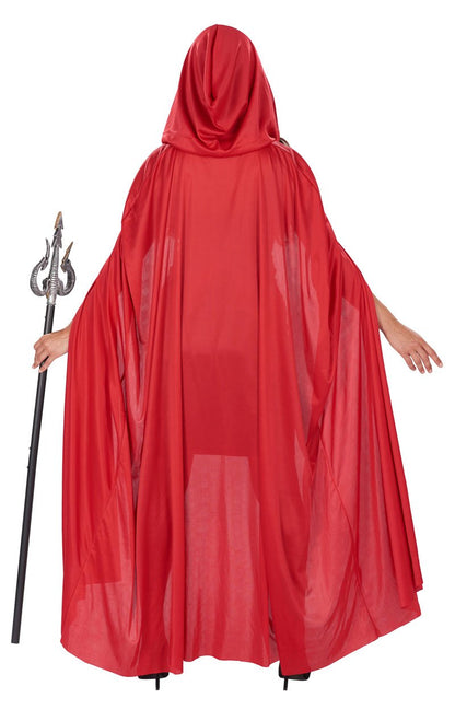 Unisex Red Hooded Cape - Fancydress.com