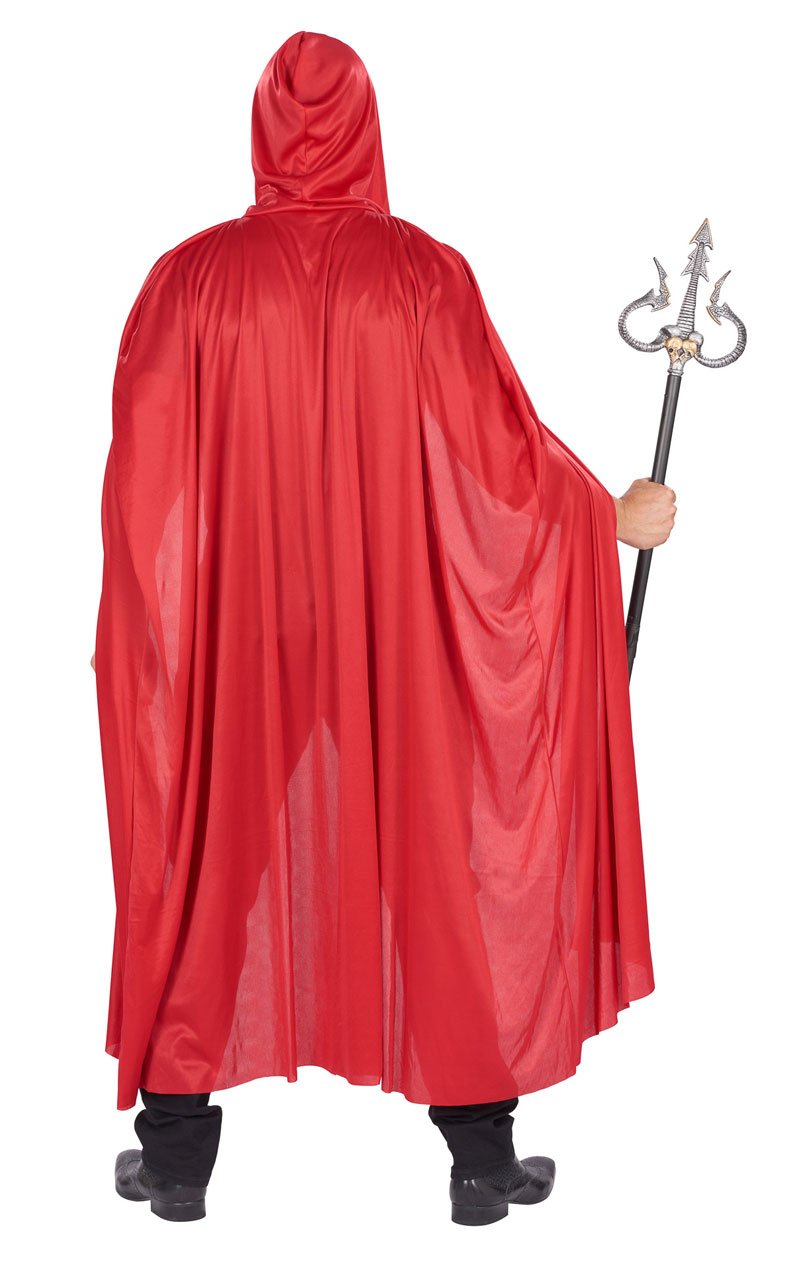 Unisex Red Hooded Cape - Fancydress.com