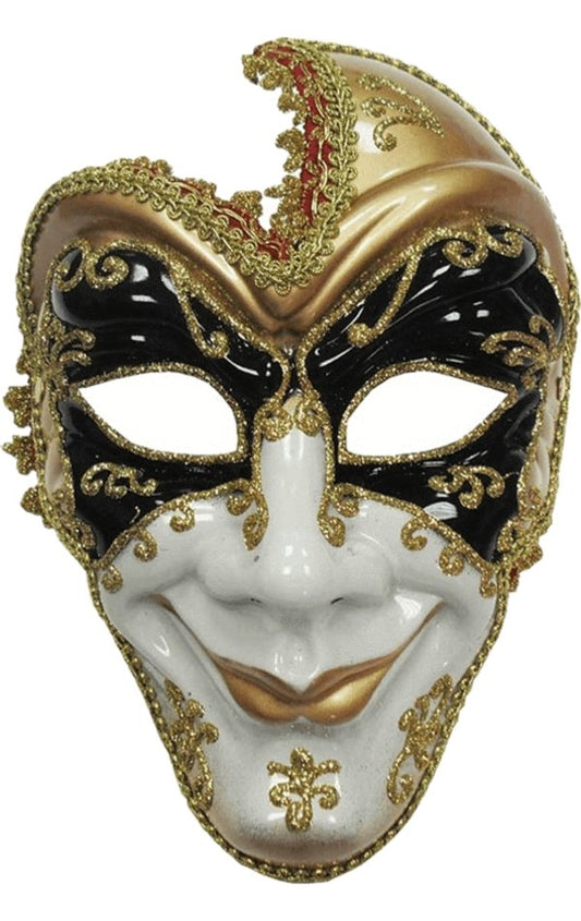 Venetian Man Facepiece - Fancydress.com