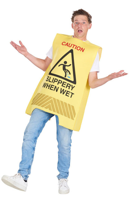 Wet Floor Sign Costume - Fancydress.com