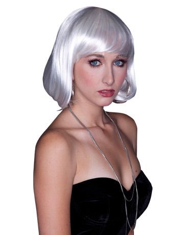 White Cindy Wig - Fancydress.com