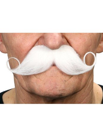 White Sheriff Tache Accessory - Fancydress.com