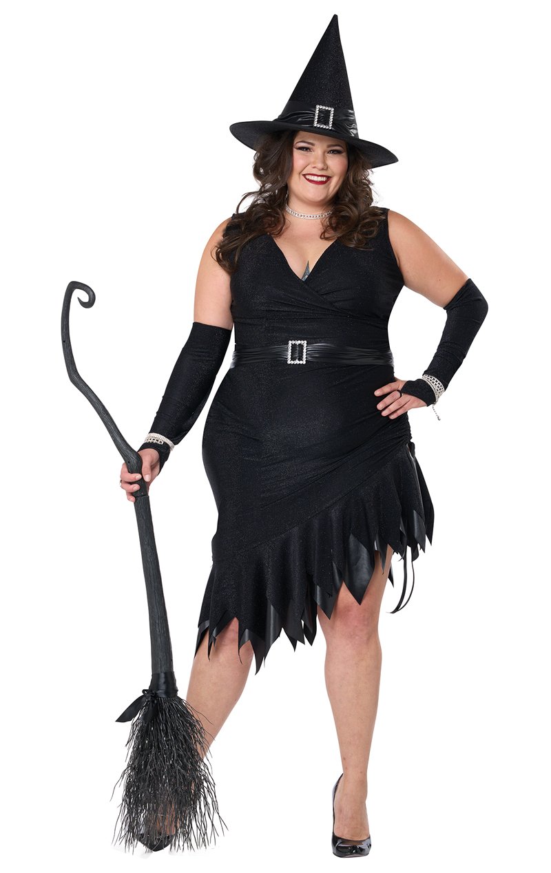 Womens Million Dollar Witch Plus Size Costume - Fancydress.com