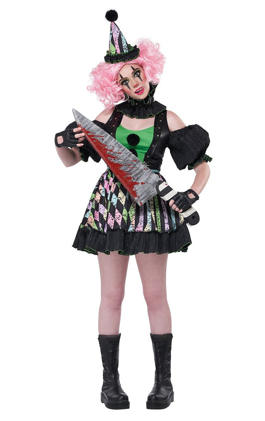 Womens Sweet But Psycho Clown Costume - Fancydress.com